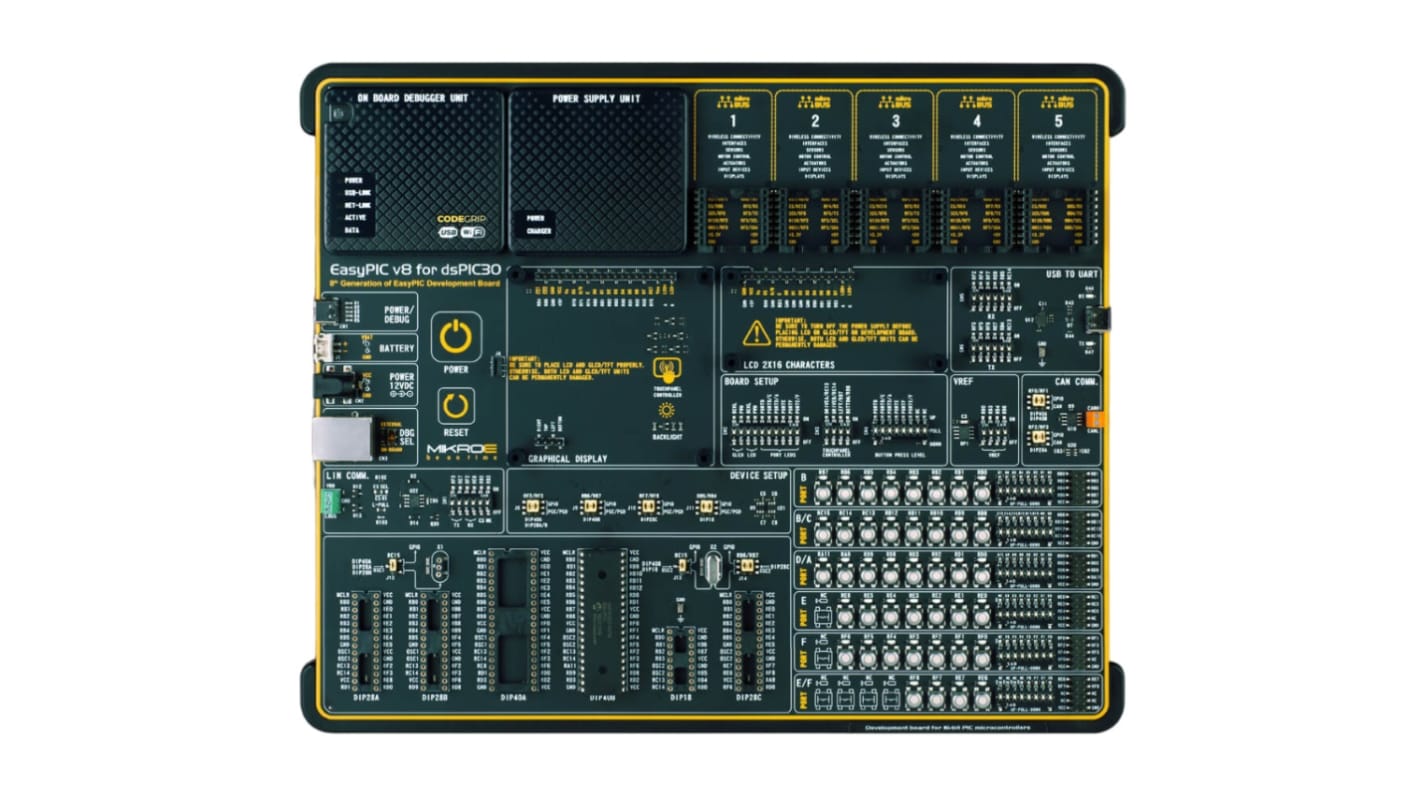 Brand-Rex EasyPIC v8 for dsPIC30 Development Board MIKROE-4511