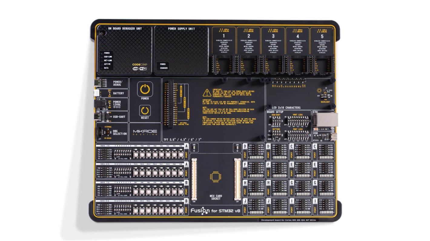 Brand-Rex Fusion For STM32 v8 With STM32F407ZG Over USB-C USB Development Board MIKROE-5406