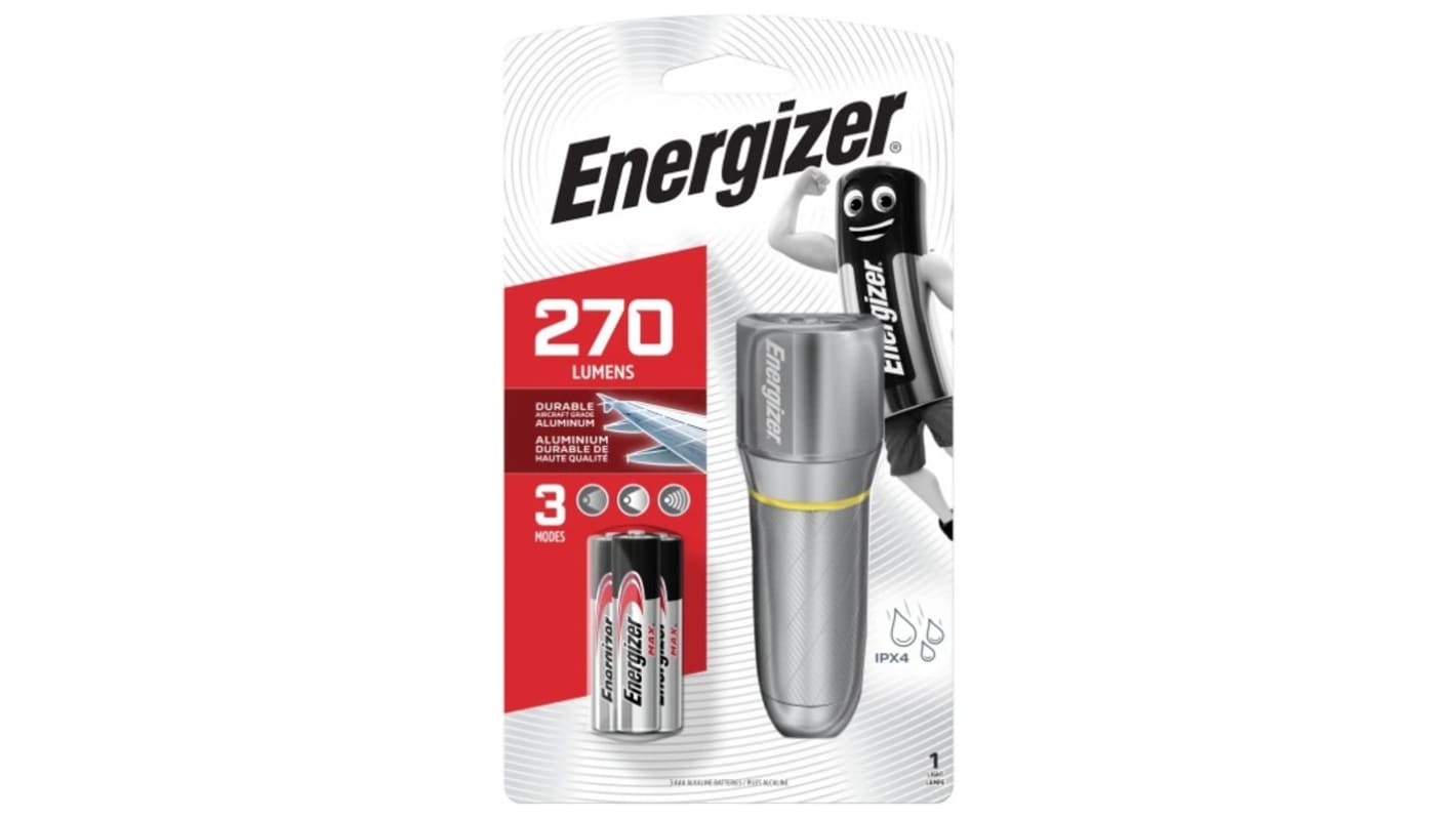 Energizer 手电筒, 270 流明, LED, 灰色, PMHH321