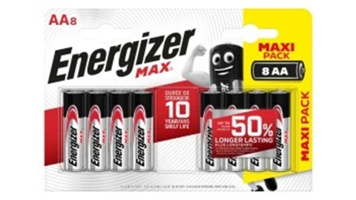 Energizer MAX Zinc Manganese Dioxide AA Batteries 1.5V
