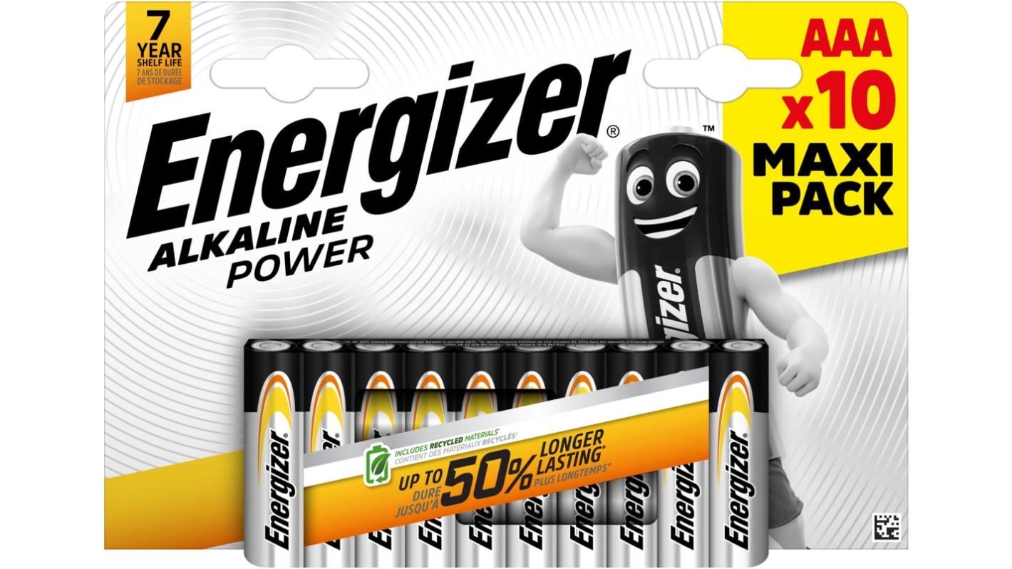 Energizer Energizer Ultimate Zinc Manganese Dioxide AAA Battery 1.5V