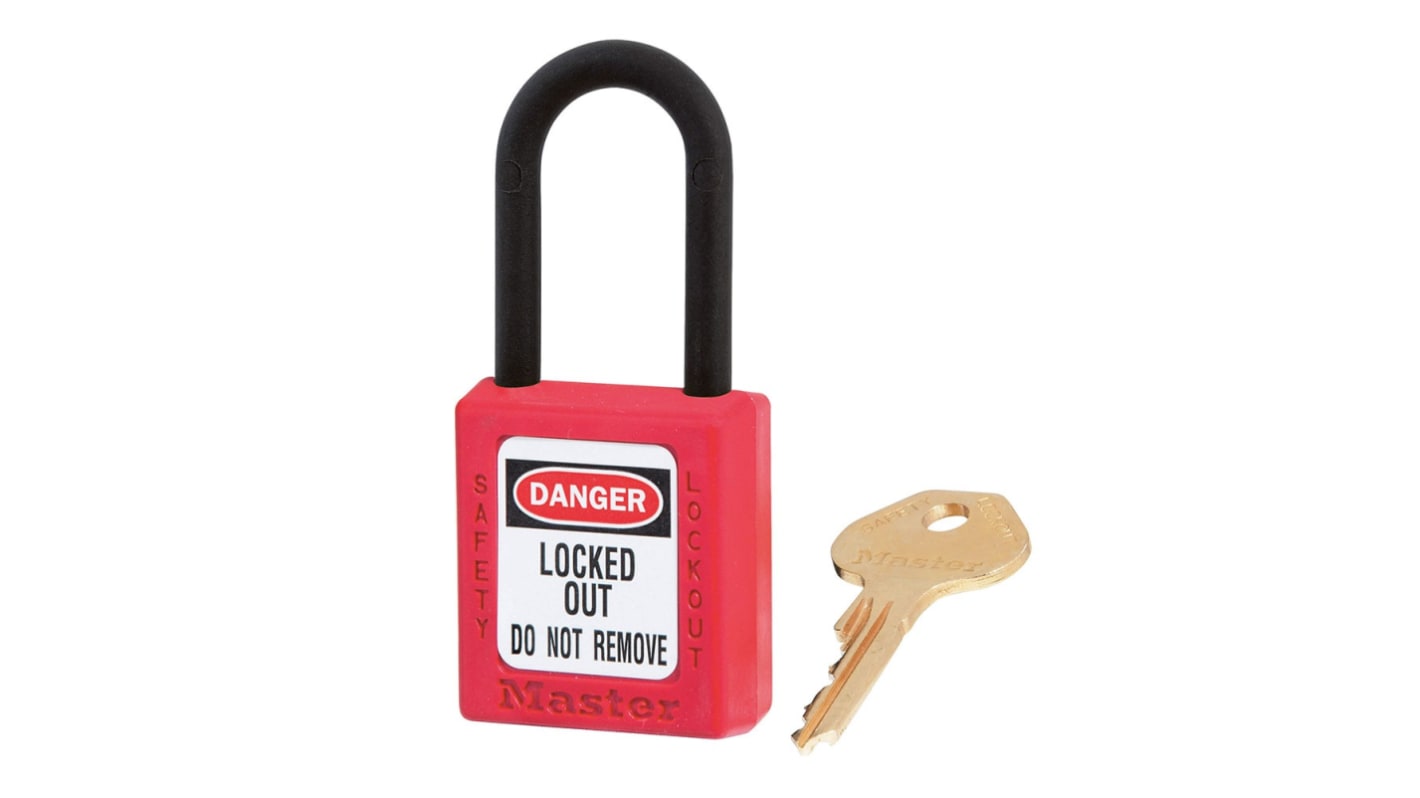 Candado de Termoplástico Zenex Candado Master Lock, llaves similares, Ø de grillete 6mm, para Ambos