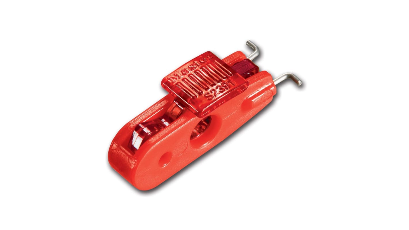 Master Lock Red Circuit Breaker Lockout, 13mm Attachment