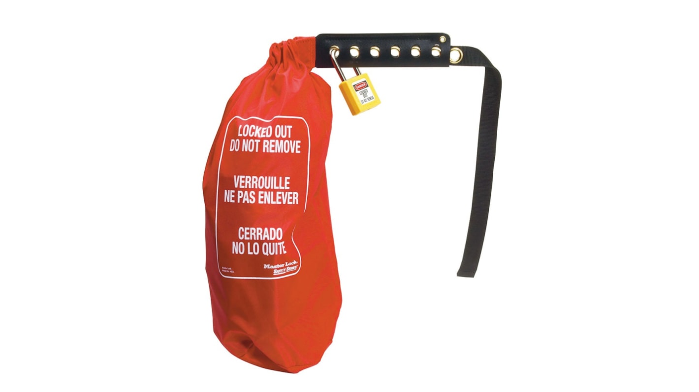Master Lock Nylon Halter Typ Elektrische Abschaltung, 6-fach Verriegelung, Rot