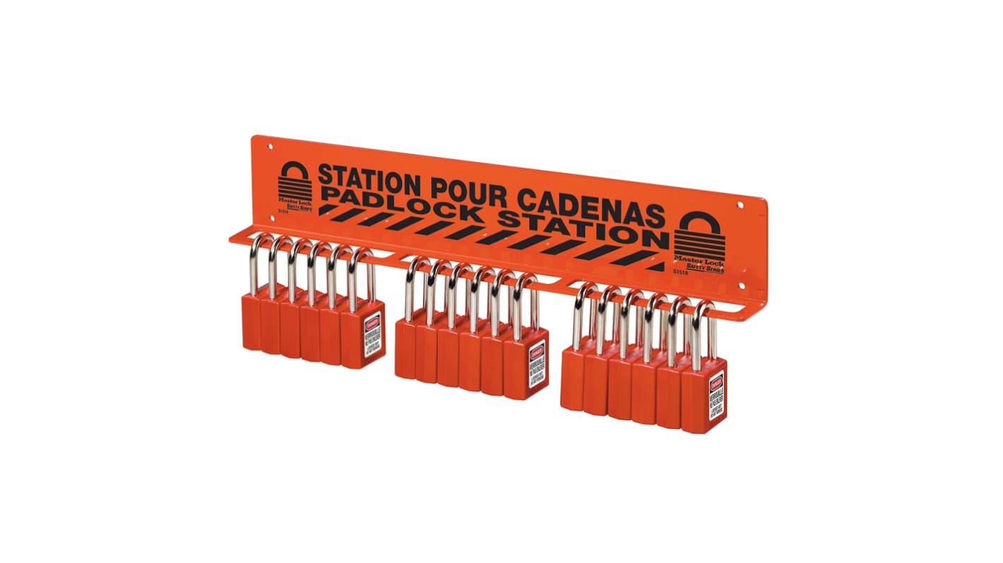 Master Lock 18 → 22 Padlock Lockout Station
