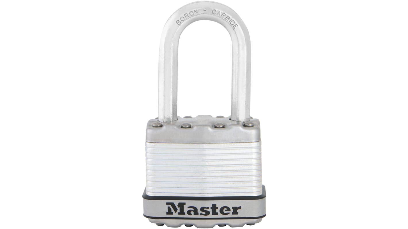 Lucchetto Master Lock per uso Esterno, in Acciaio laminato, anello da 8mm, L. 38mm