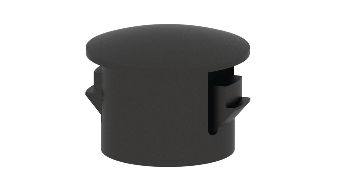 Essentra Blanking Plug, 6.4mm Hole Diameter, Nylon, 7.6mm Diameter, Unthreaded