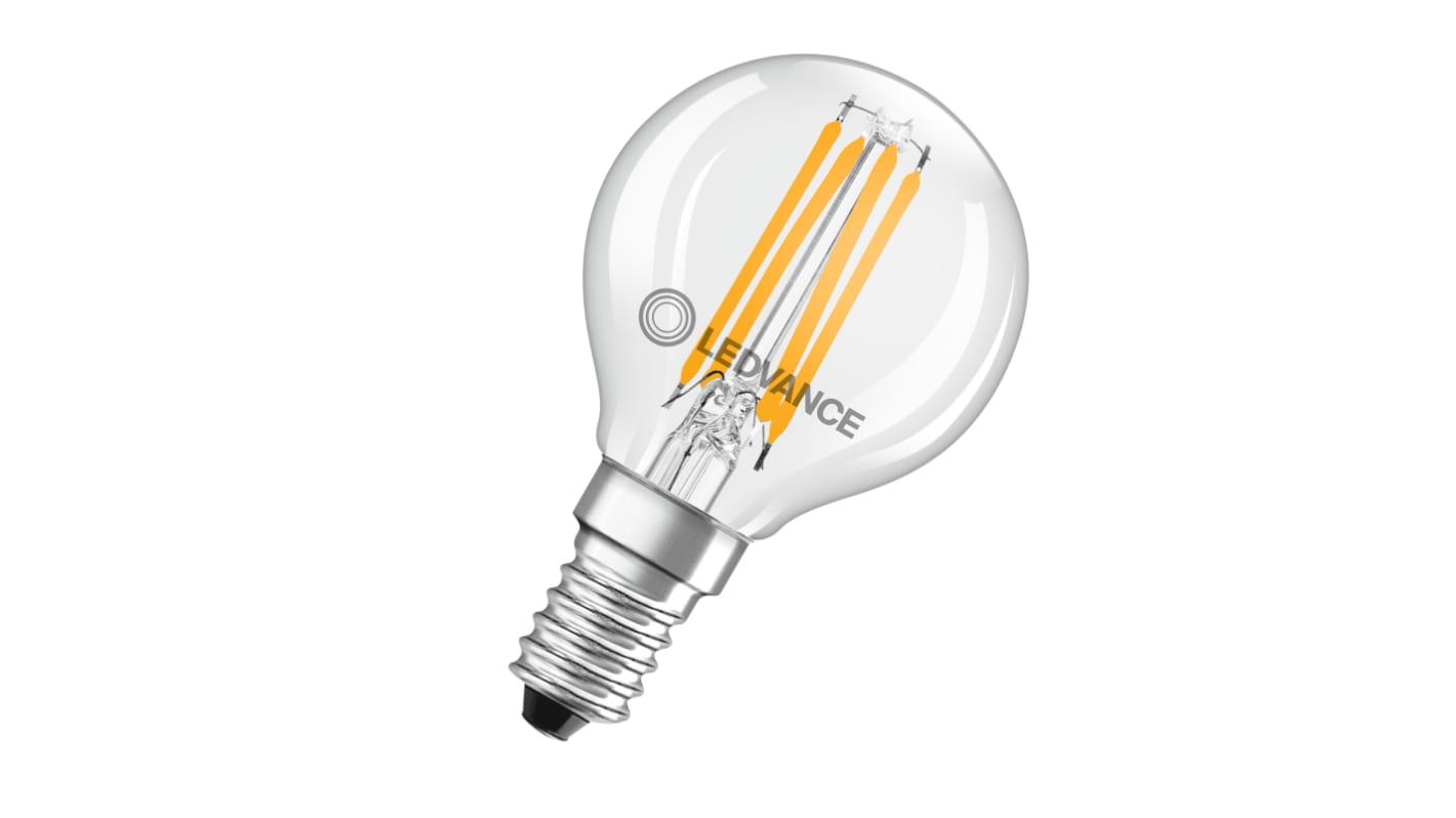 LEDVANCE 409985 E14 LED Bulbs 4 W, 2700K, Warm White, Mini Ball shape