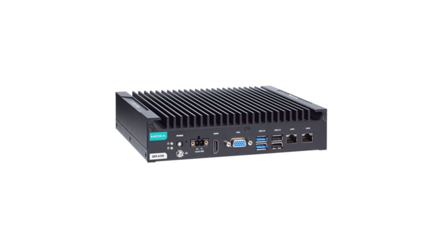 Computer industriale MOXA BXP-A100, Intel Atom 210 x 166 x 48 mm 2 GHz, RAM 8 GB, compatibile con Linux/Windows IP20