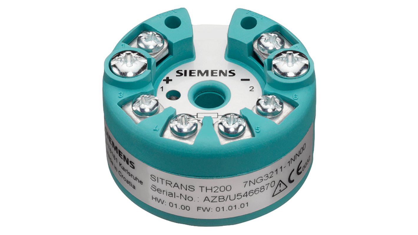 Siemens SITRANS TH200 Temperature Transmitter PT100 Input, 11 → 35 V dc