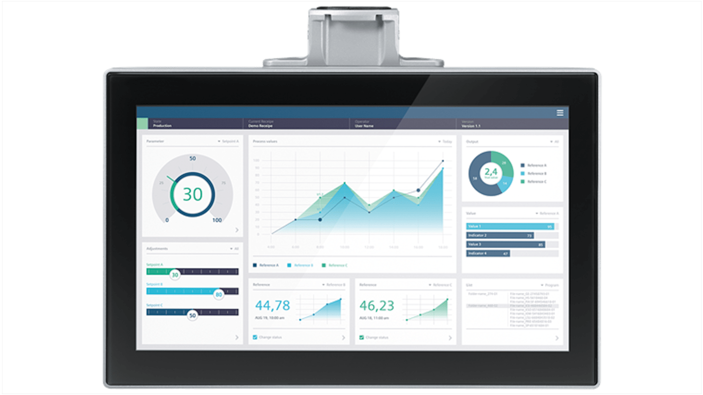 Siemens SIMATIC HMI Unified Comfort PRO Series SIMATIC HMI Panel - 15.6 in, TFT Display, 1366 x 768