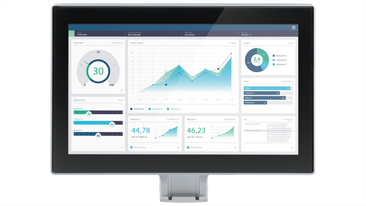 Siemens SIMATIC HMI Unified Comfort PRO Series SIMATIC HMI Panel - 15.6 in, TFT Display, 1366 x 768