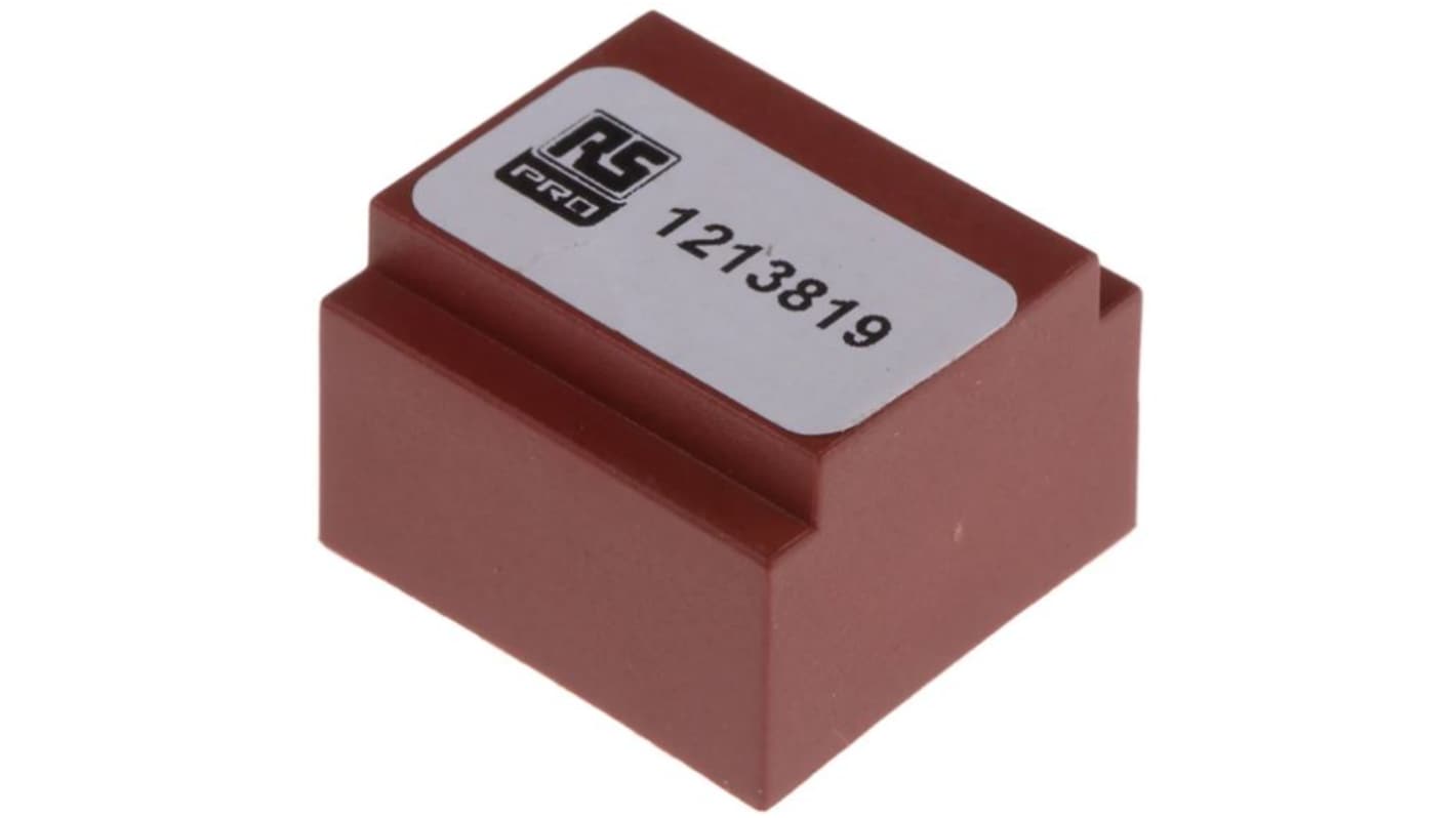 RS PRO 12V ac 1 Output PCB Mount PCB Transformer, 2.8VA, IEC 61558-2-6