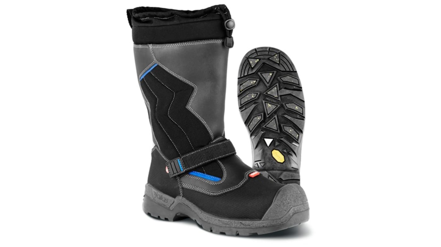 Jalas 1388 Unisex Black, Blue Composite Toe Capped Safety Shoes, UK 2, EU 35