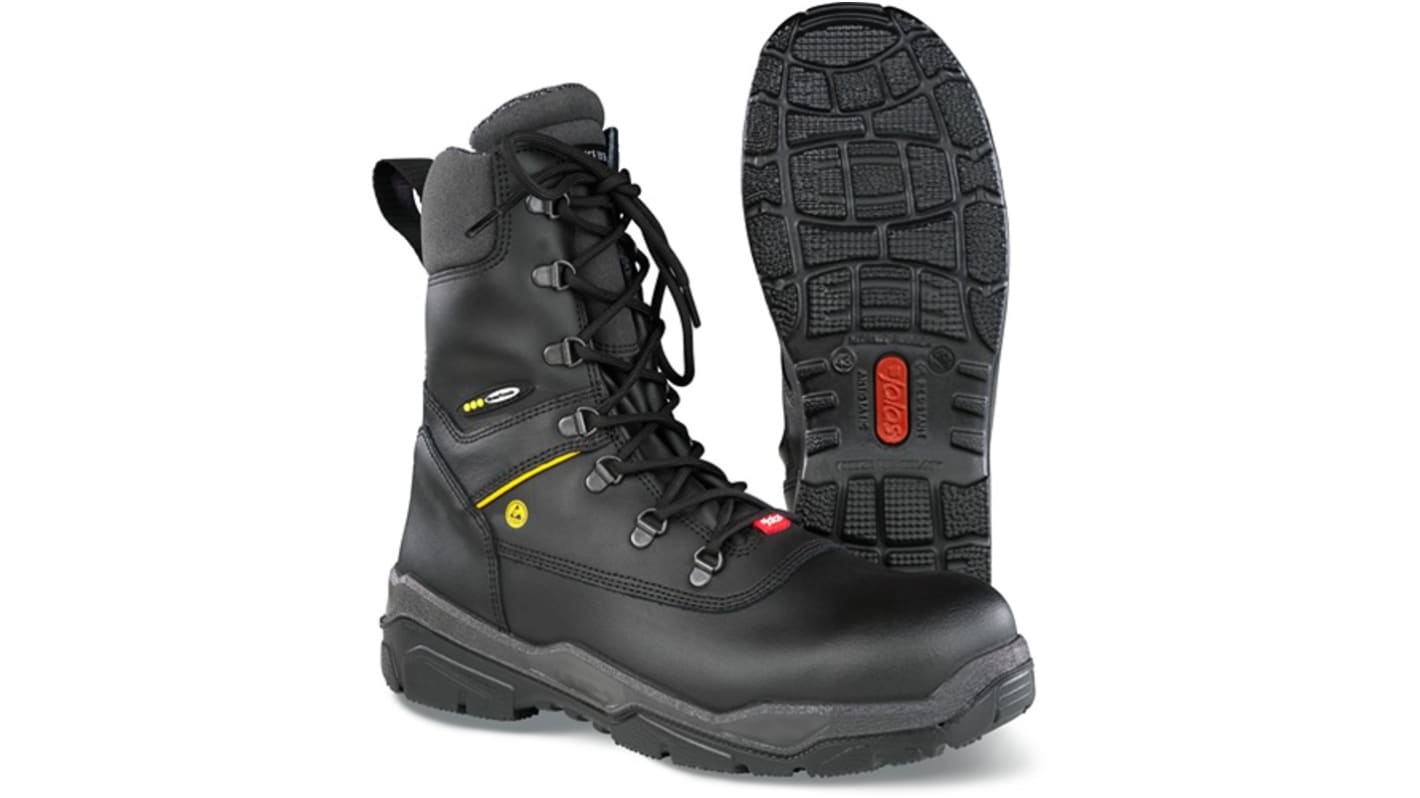 Jalas 1872 Black, Grey, Yellow ESD Safe Unisex Safety Boots, UK 13, EU 48