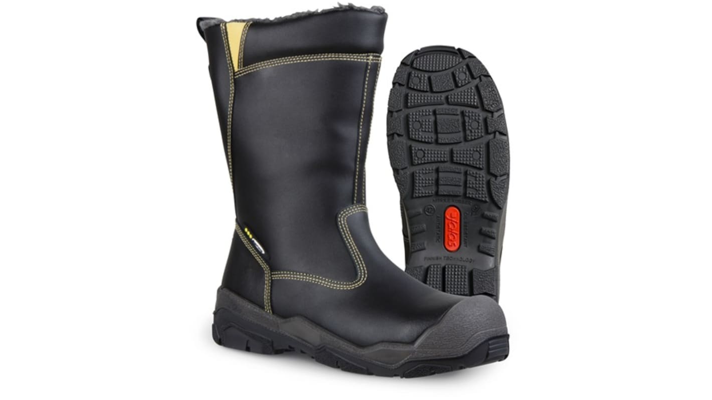 Jalas 1838S Unisex Black, Grey, Yellow Aluminium Toe Capped Safety Shoes, UK 6, EU 39