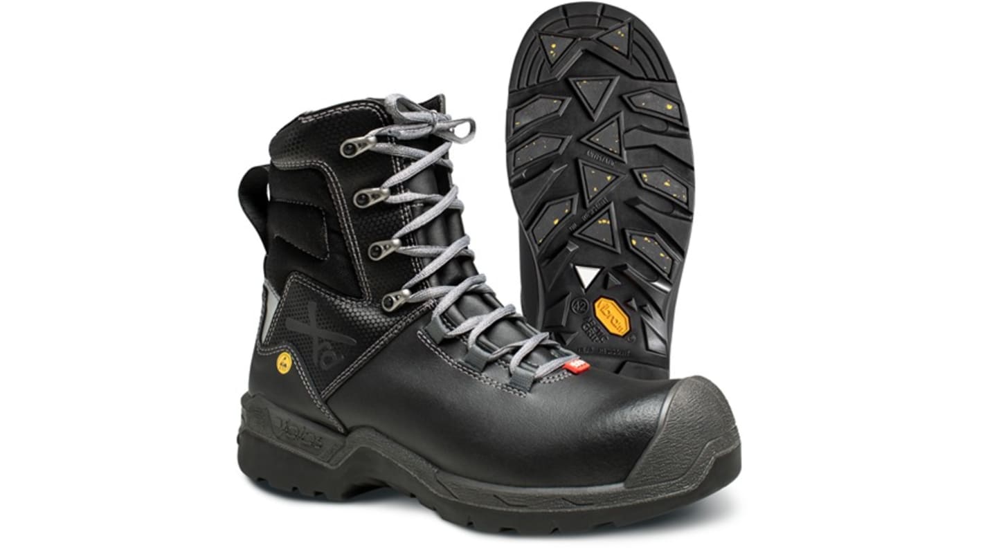 Jalas 1368 Unisex Black, Grey Composite Toe Capped Safety Shoes, UK 10, EU 44