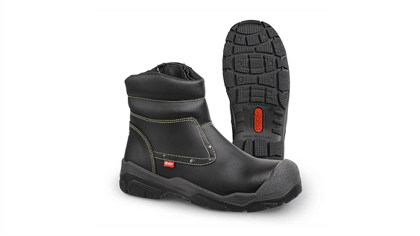 Jalas 1848K Unisex Black Aluminium Toe Capped Safety Shoes, UK 4, EU 37