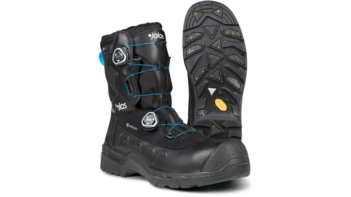 Jalas 1398 Unisex Black Composite Toe Capped Safety Shoes, UK 2, EU 35