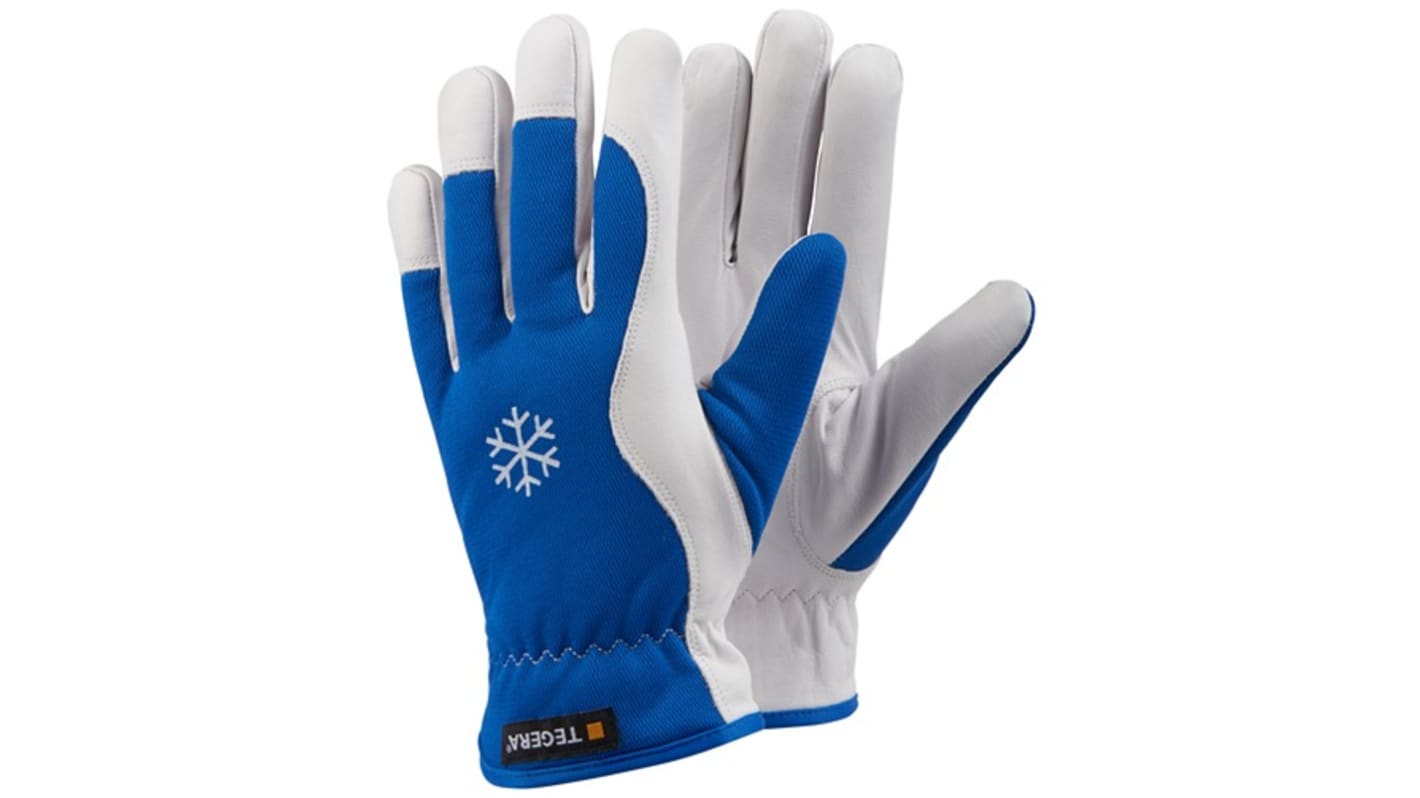 Guanti da lavoro Tegera TEGERA, Tg. 11, in Cuoio, col. Blu, bianco