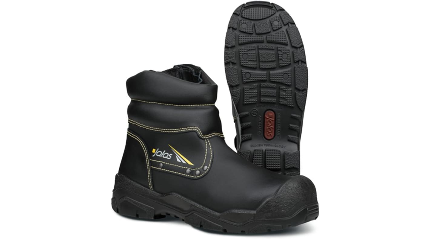Jalas 1678W Unisex Black Aluminium Toe Capped Safety Shoes, UK 2, EU 35