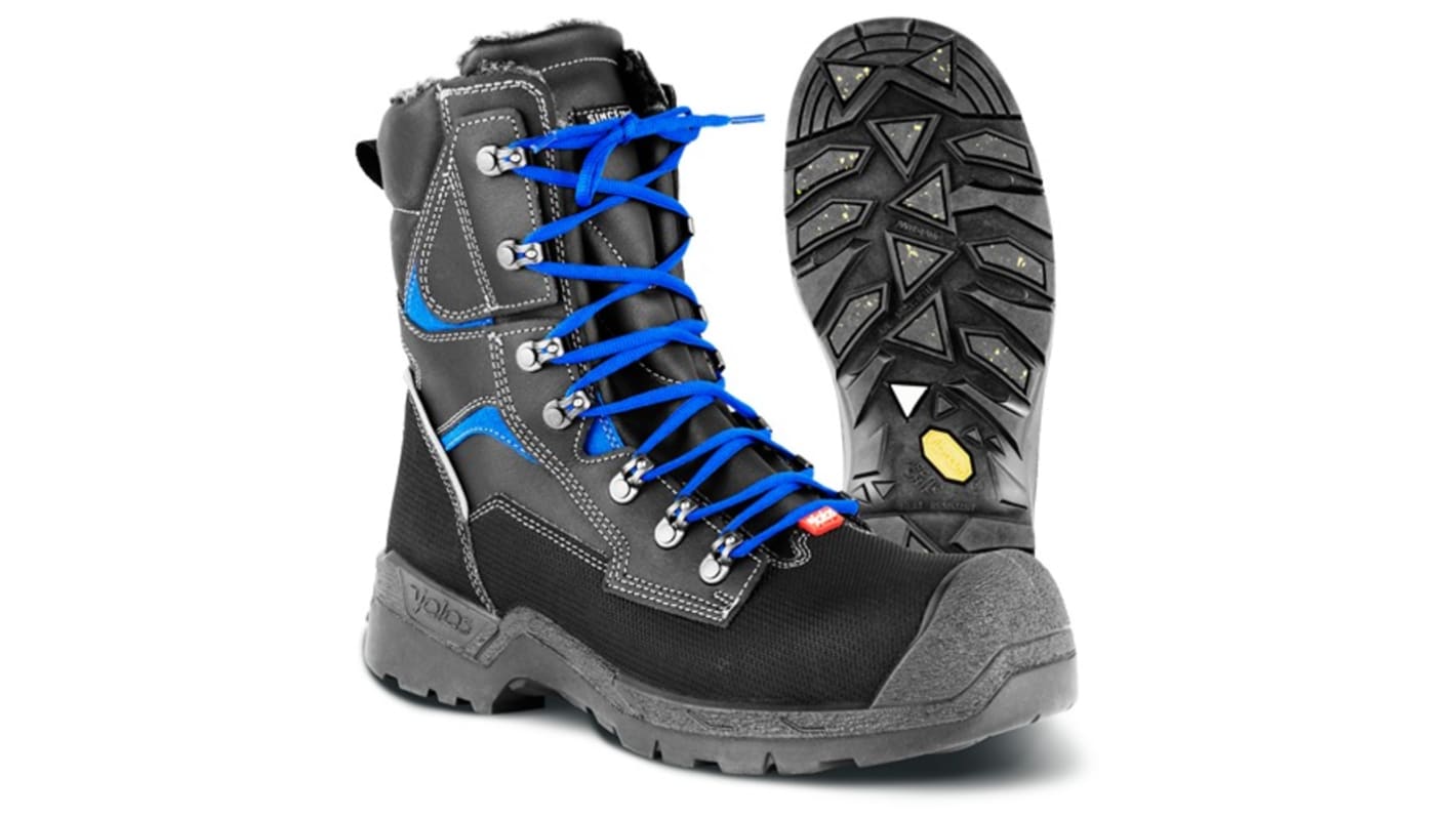 Jalas 1378 Unisex Black, Blue Composite Toe Capped Safety Shoes, UK 12, EU 47