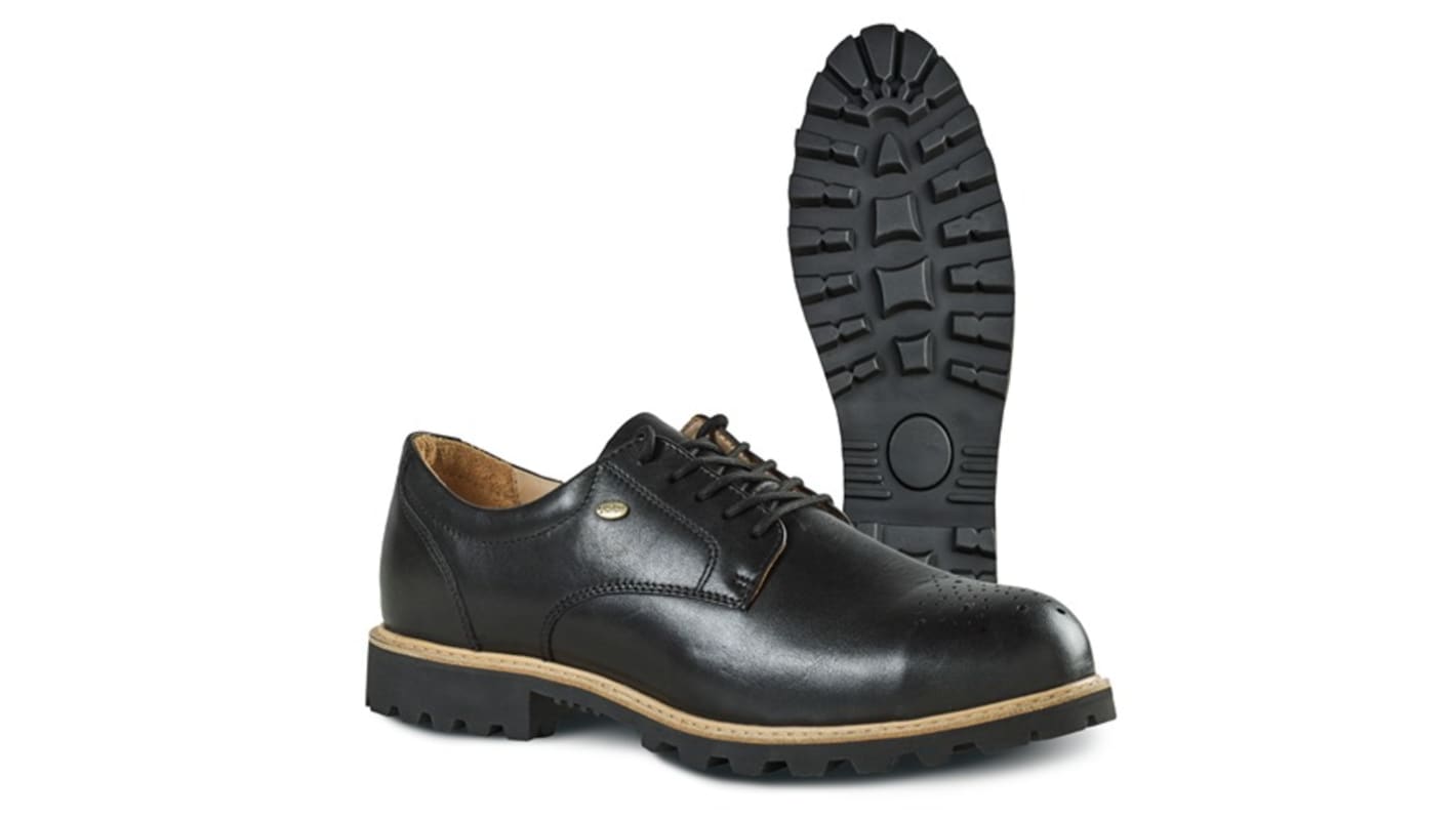 Jalas 2108 Unisex Black Steel Toe Capped Safety Shoes, UK 6, EU 39