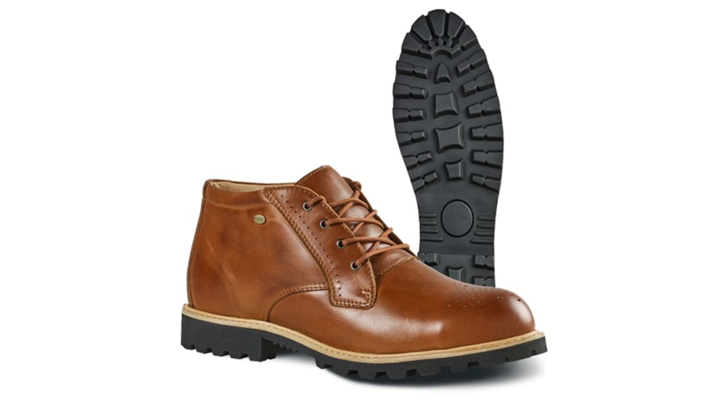 Jalas 2128 Unisex Brown Steel Toe Capped Safety Shoes, UK 7, EU 41