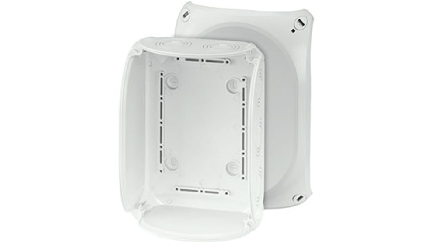 HENSEL KF Series Grey Polycarbonate Junction Box, IP66, IP67, IP69, 92 x 210 x 155mm