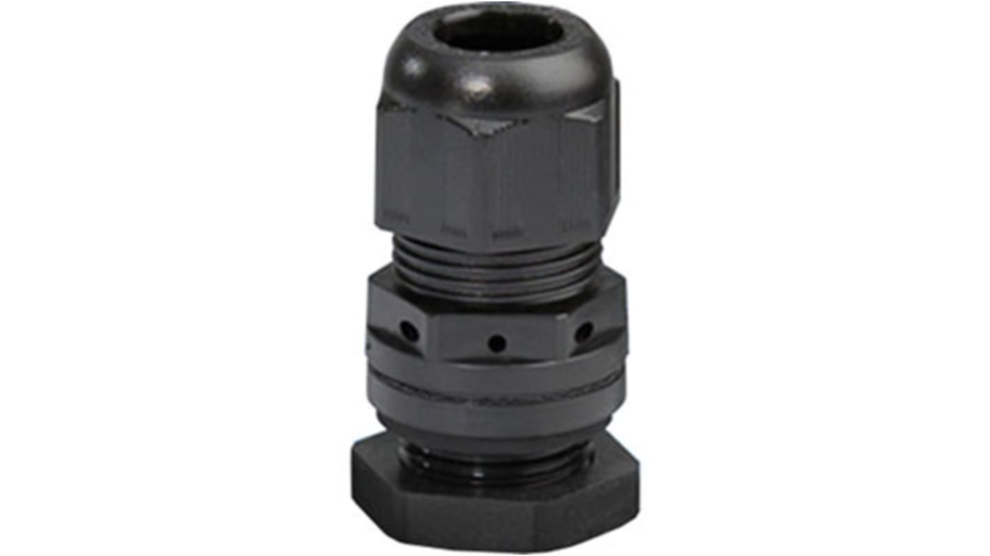 HENSEL KBS Series Black Polyamide Cable Gland, M40 Thread, 16mm min., 28mm max., IP65, IP67
