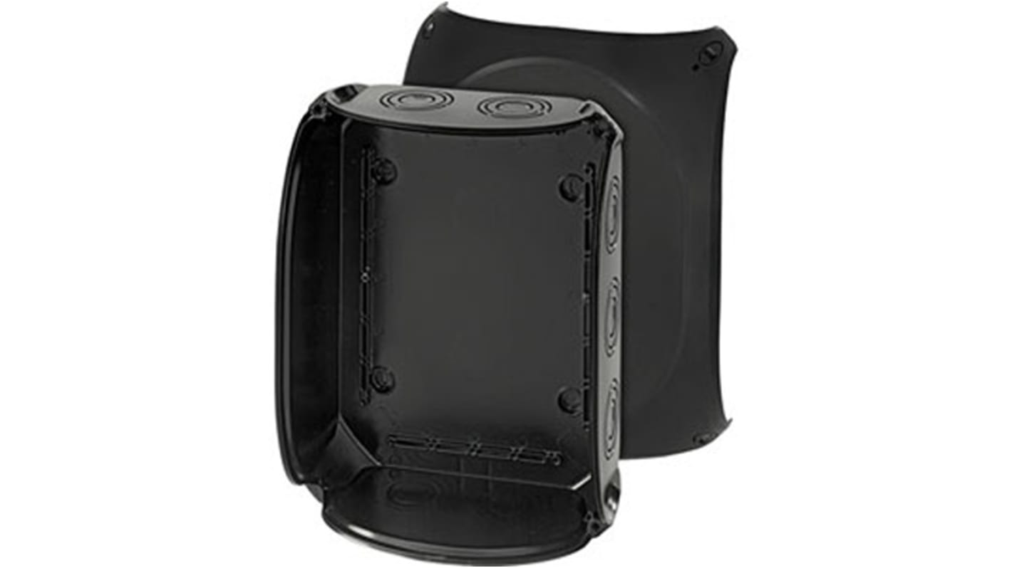 HENSEL KF Series Black Polycarbonate Junction Box, IP66, IP67, IP69, 122 x 295 x 225mm