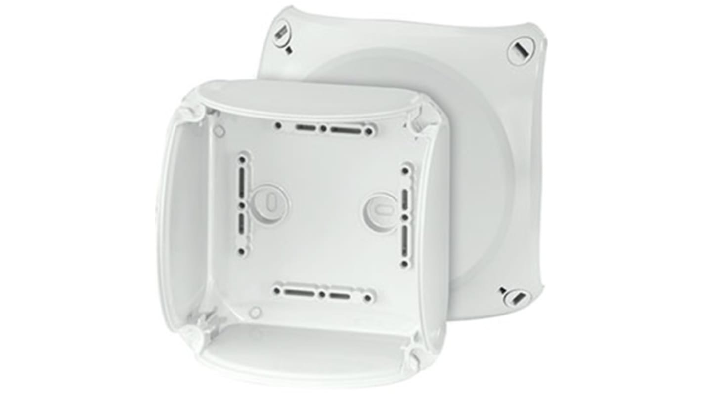 HENSEL KF Series Grey Polycarbonate Junction Box, IP66, IP67, IP69, 77 x 130 x 130mm