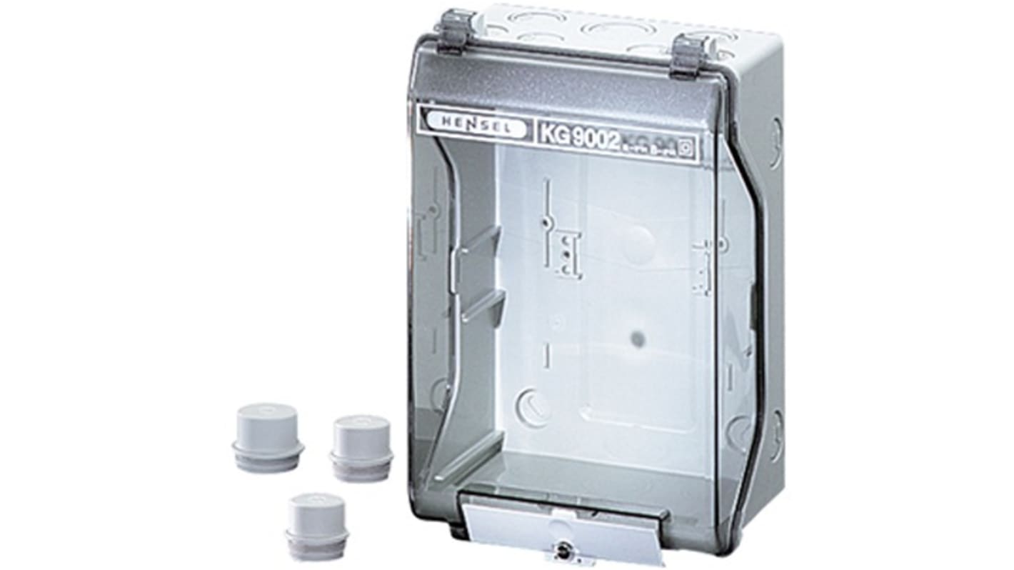 HENSEL ジャンクションボックス, ポリスチレン, グレー, 95 x 133 x 205mm IP55、IP66