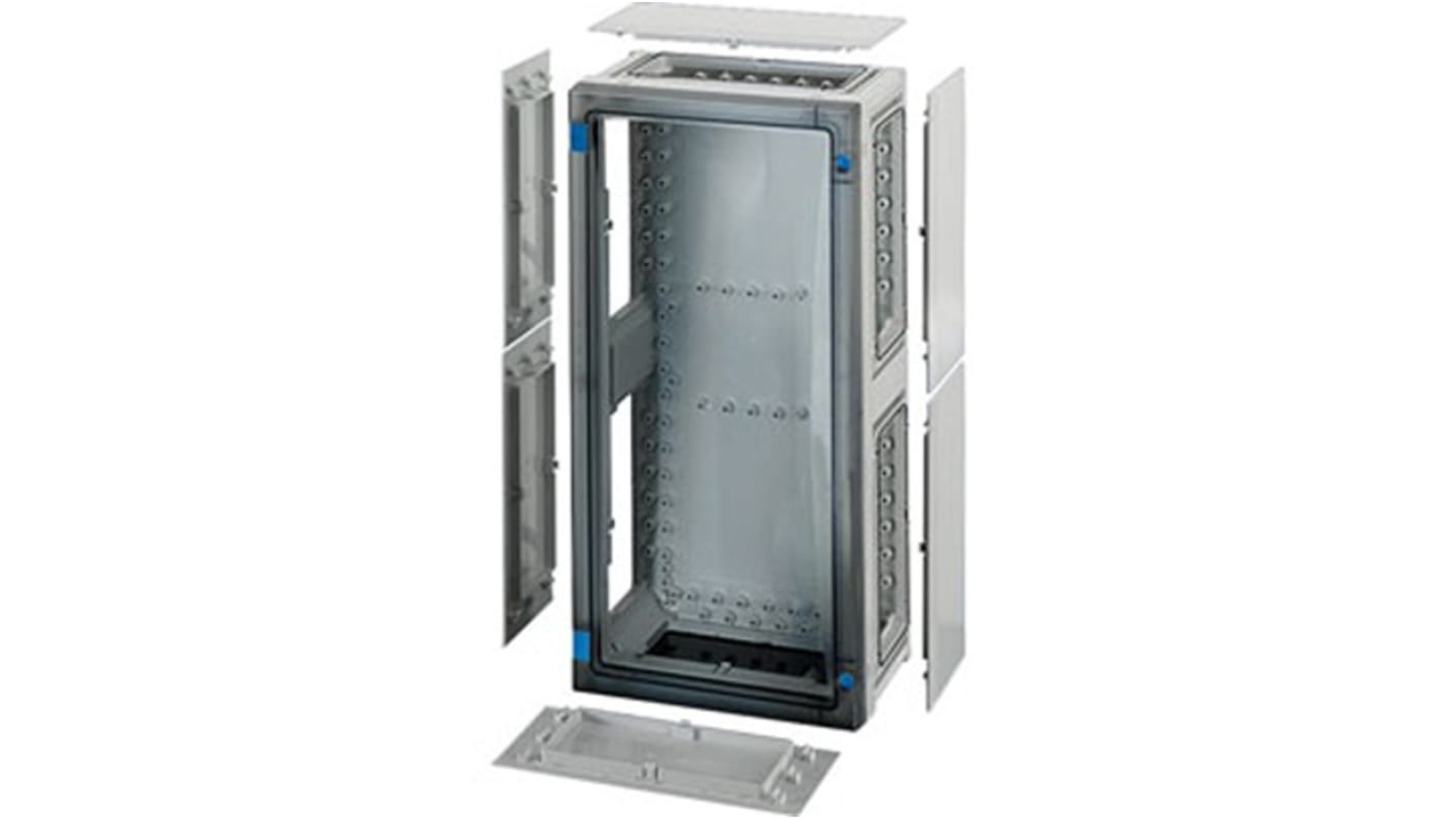 HENSEL FP Series Grey, Transparent Polycarbonate Junction Box, IP65, 163 x 276 x 546mm