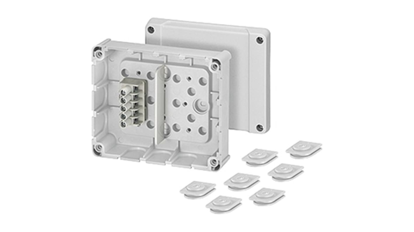 HENSEL DP Series Grey Polystyrene Junction Box, IP54, 49 x 139 x 119mm