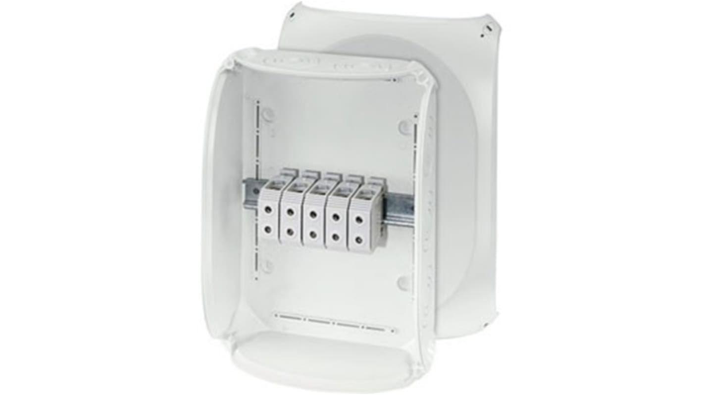 HENSEL KF Series Grey Polycarbonate Junction Box, IP66, IP67, IP69, 122 x 355 x 255mm