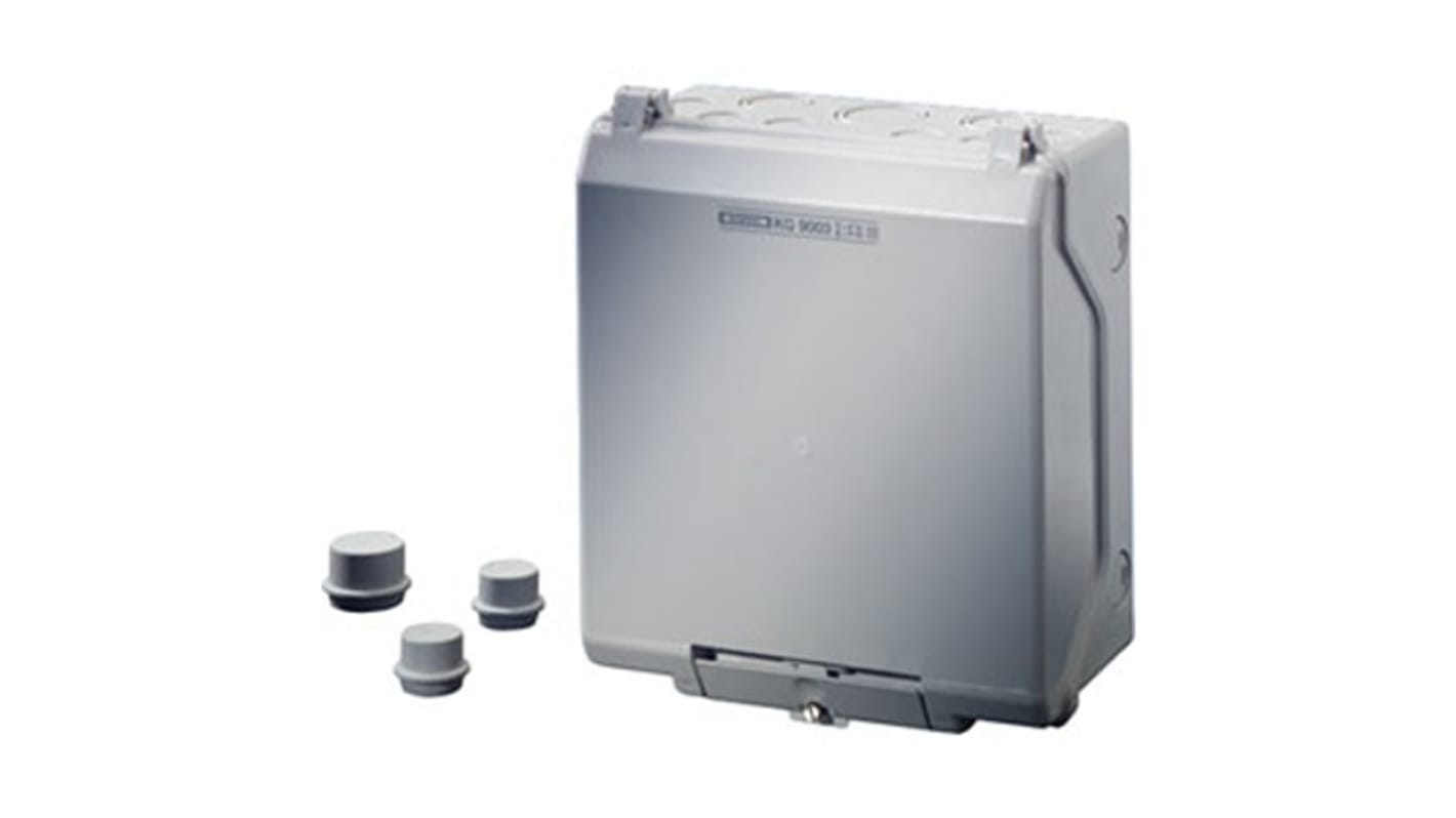 HENSEL KG Series Grey Polystyrene Junction Box, IP55, IP66, 95 x 182 x 205mm