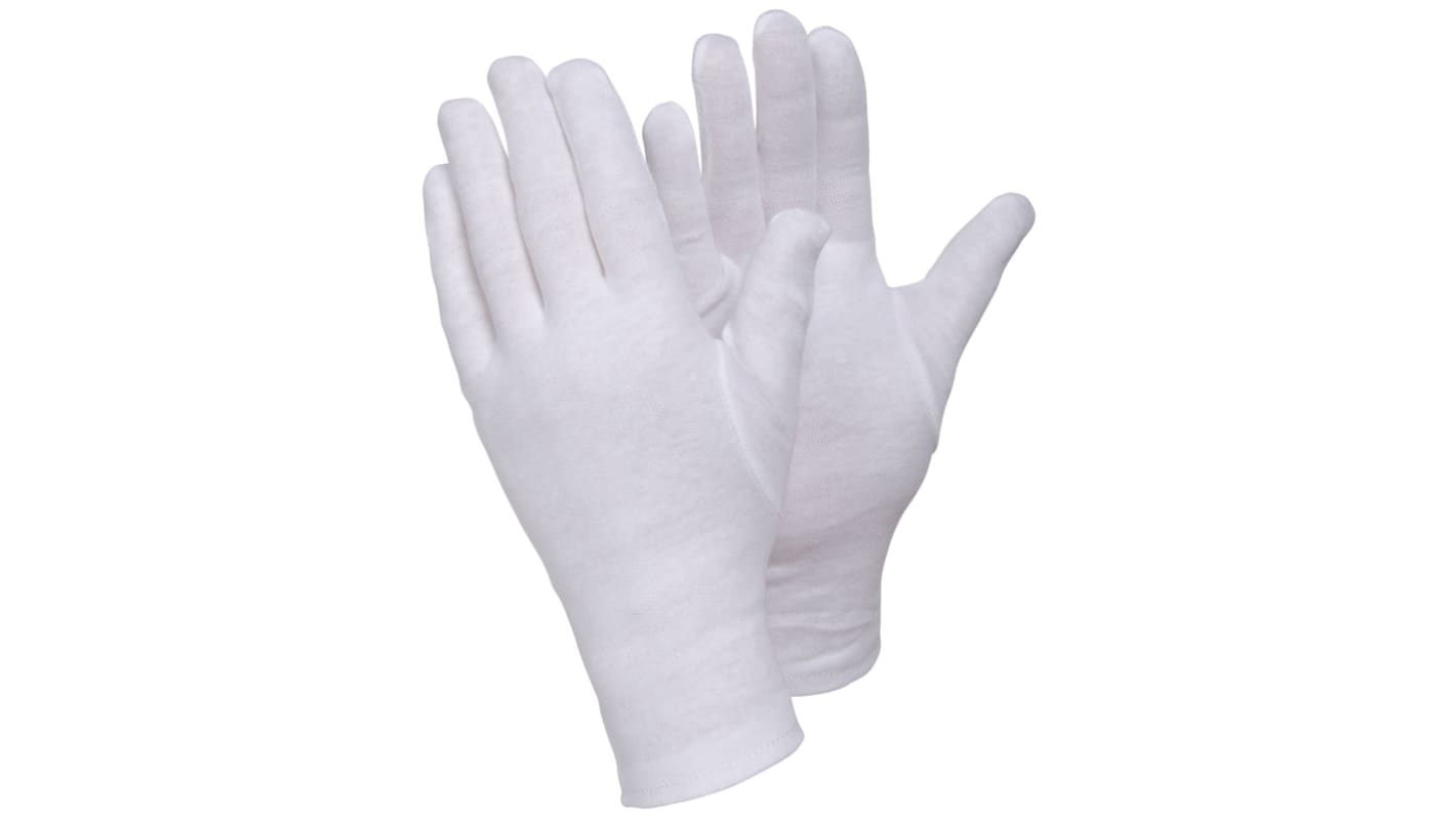 Tegera TEGERA White Cotton Assembly Work Gloves, Size 10