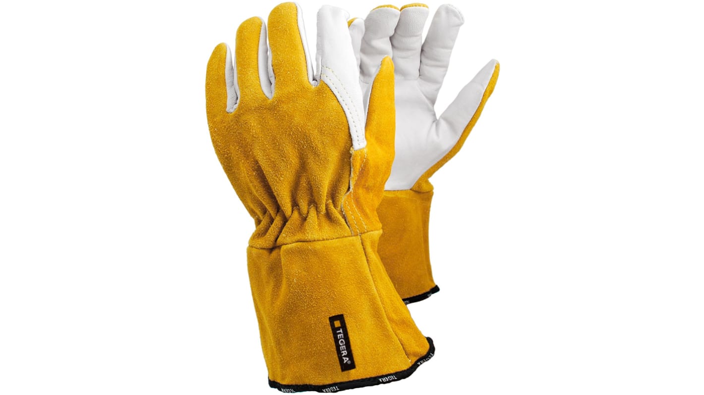 Tegera TEGERA Leather Heat Resistant Gloves, Size 9