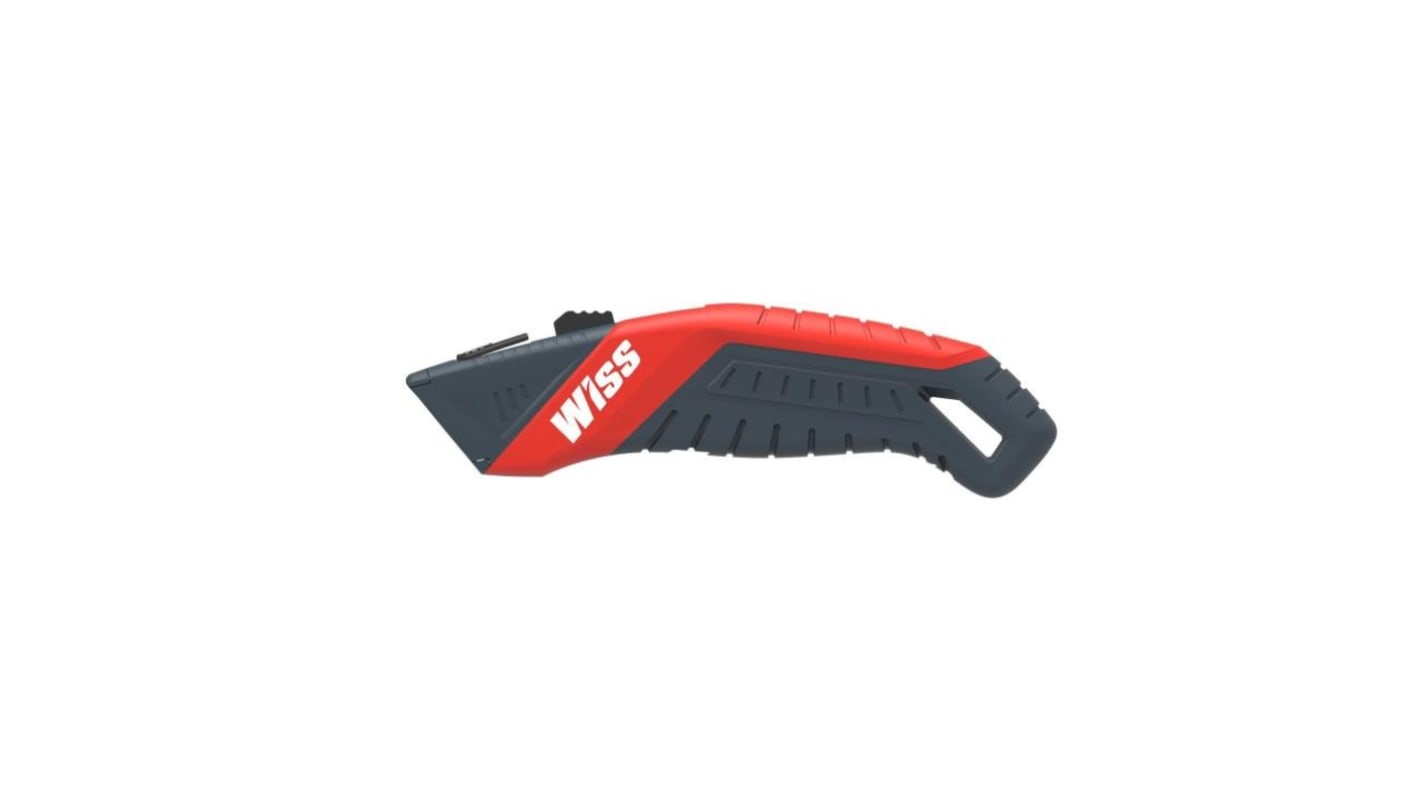 Crescent Knife with Safety Blade, Retractable, 0.25in Blade Length