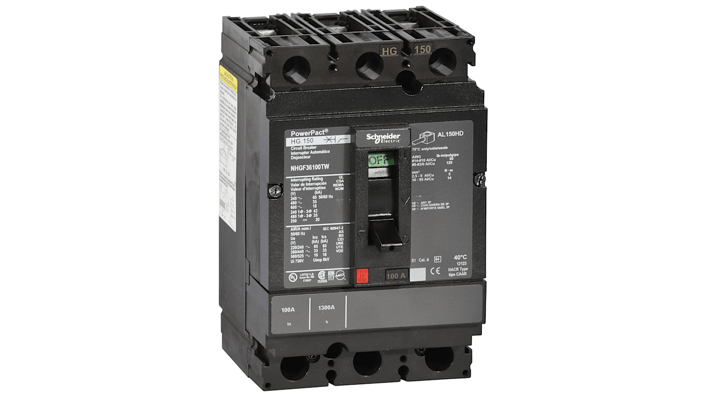 Disyuntor Schneider Electric NHGF36050TW PowerPact para uso con Distribución