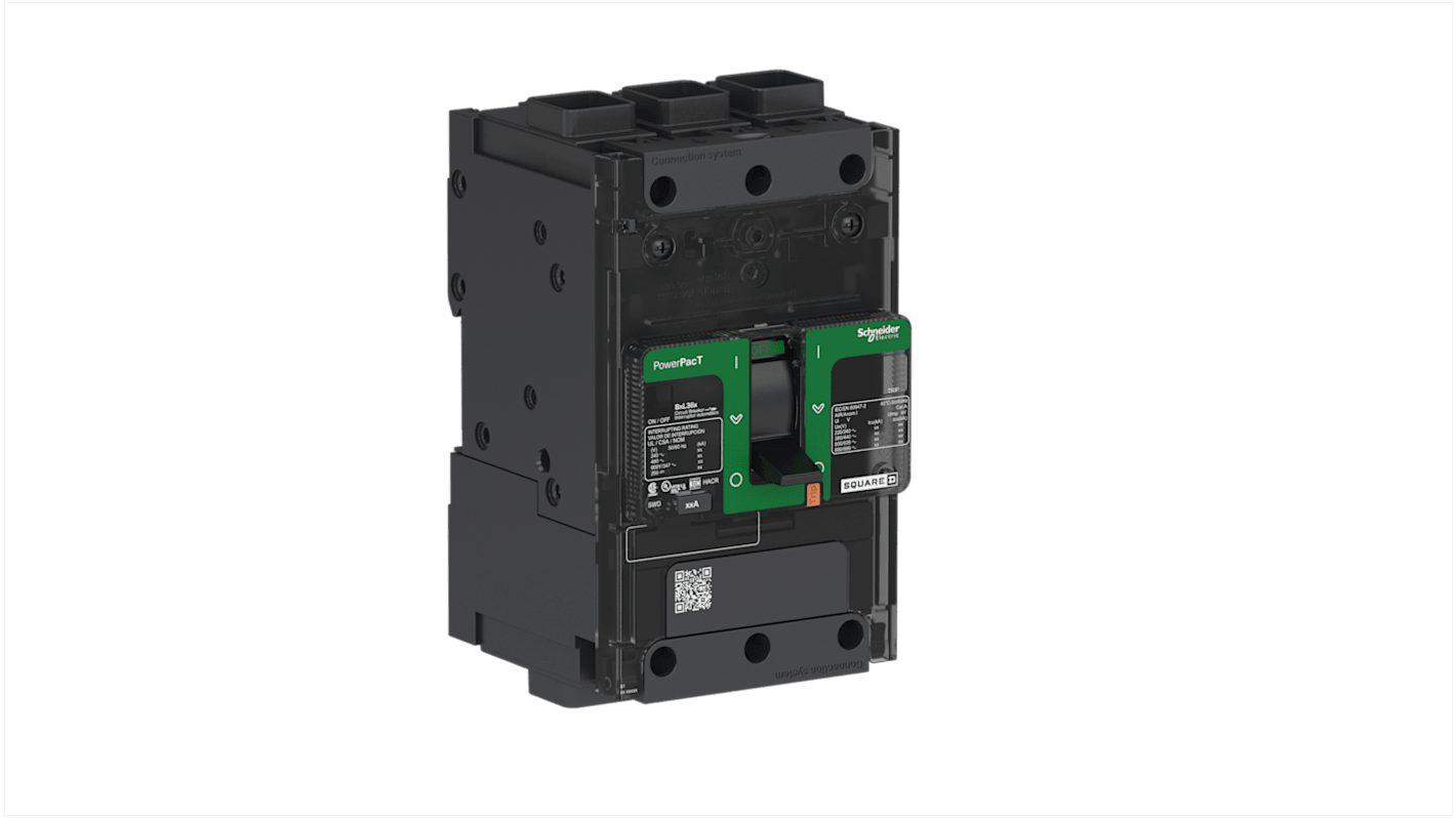 Schneider Electric, PowerPact B Circuit breaker 3P 25A, Breaking Capacity 25 KA, Clip-On