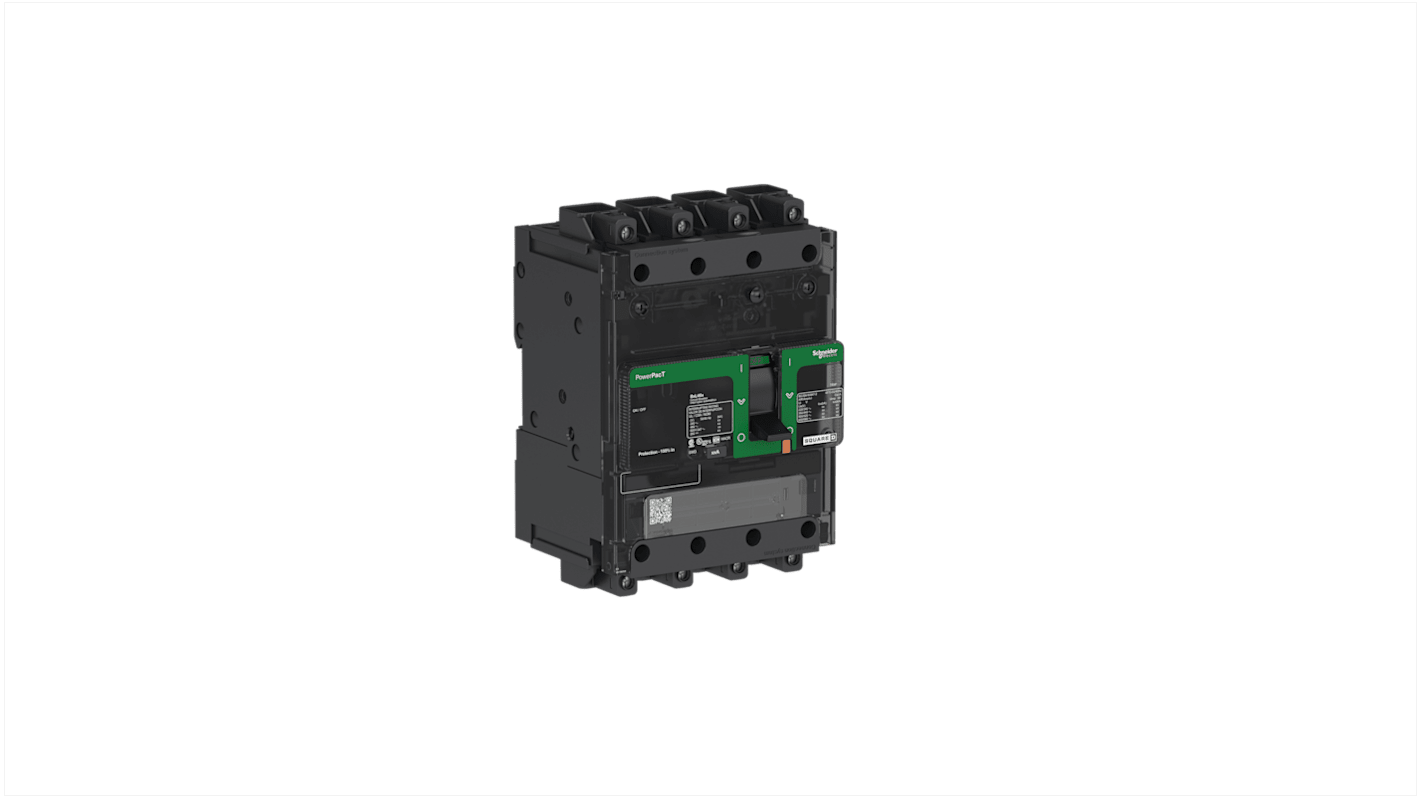 Schneider Electric, PowerPact B Circuit breaker 4P 40A, Breaking Capacity 18 KA, Clip-On