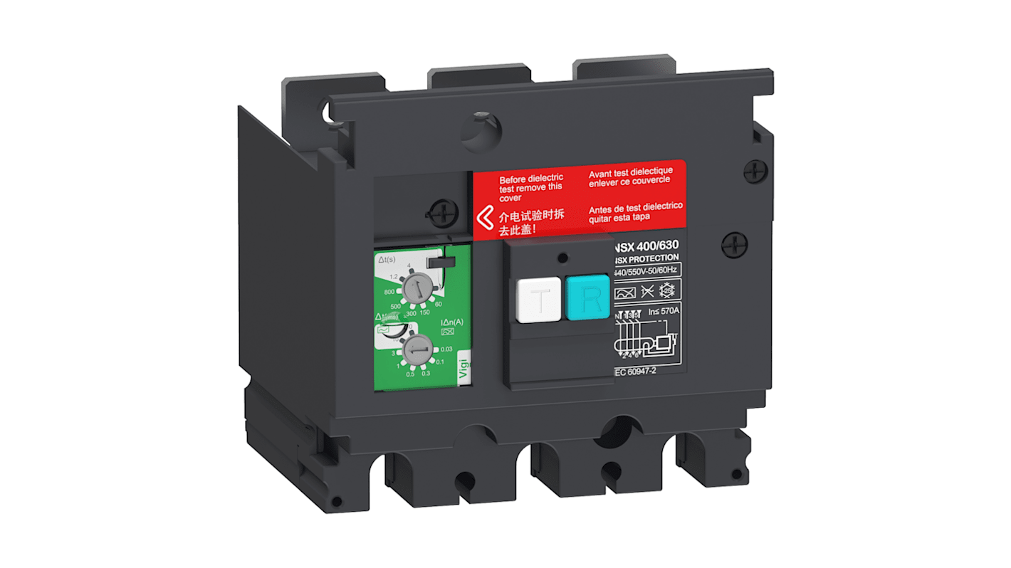 Schneider Electric ComPacT NSX400...630 Vigi add-on for use with Wiring