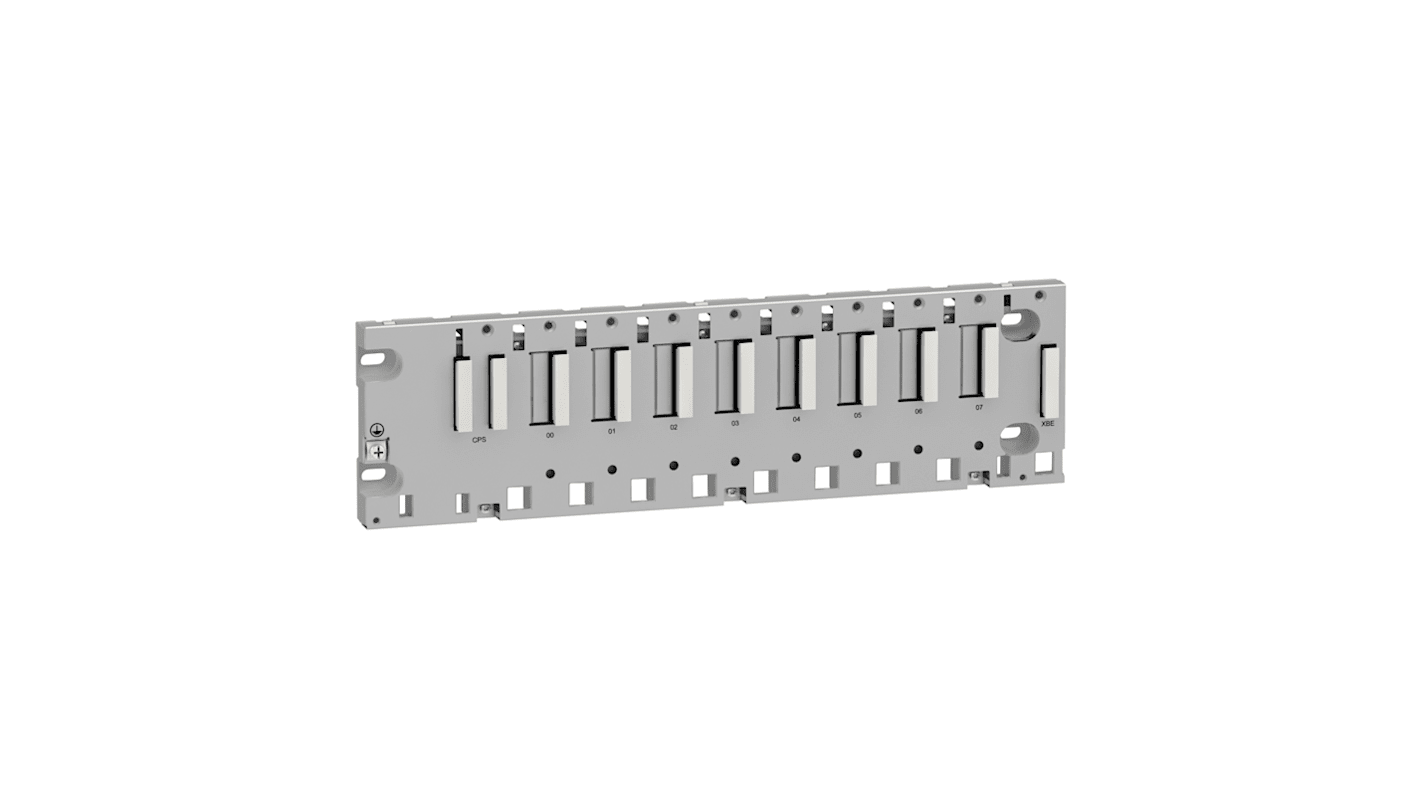 Stelaż Schneider Electric Rack BMX Zasilacz BMXCPS, procesor BMXP34, moduł we/wy, specjalny moduł aplikacji BMXXBP0800H