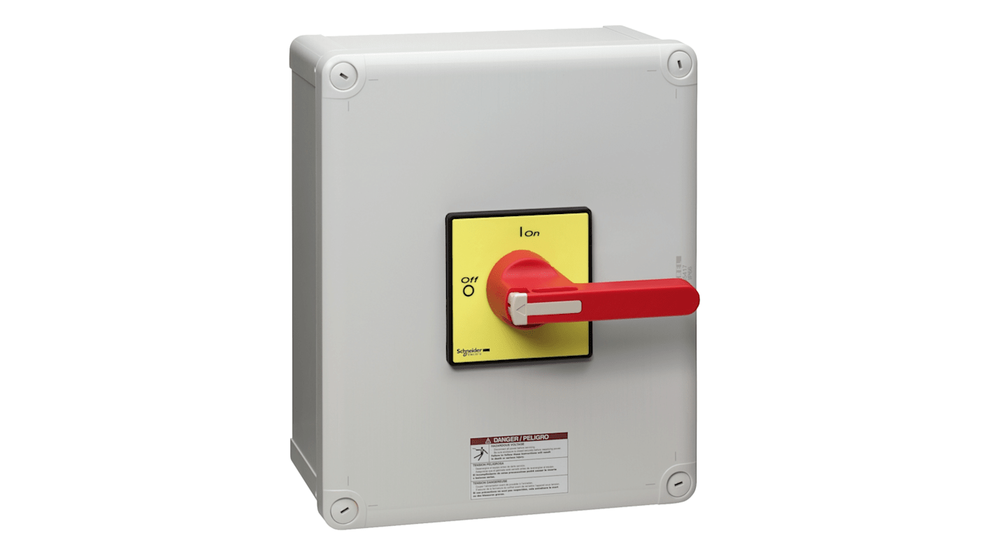 Schneider Electric 3 Pole Isolator Switch - 115A Maximum Current, 45kW Power Rating, IP65