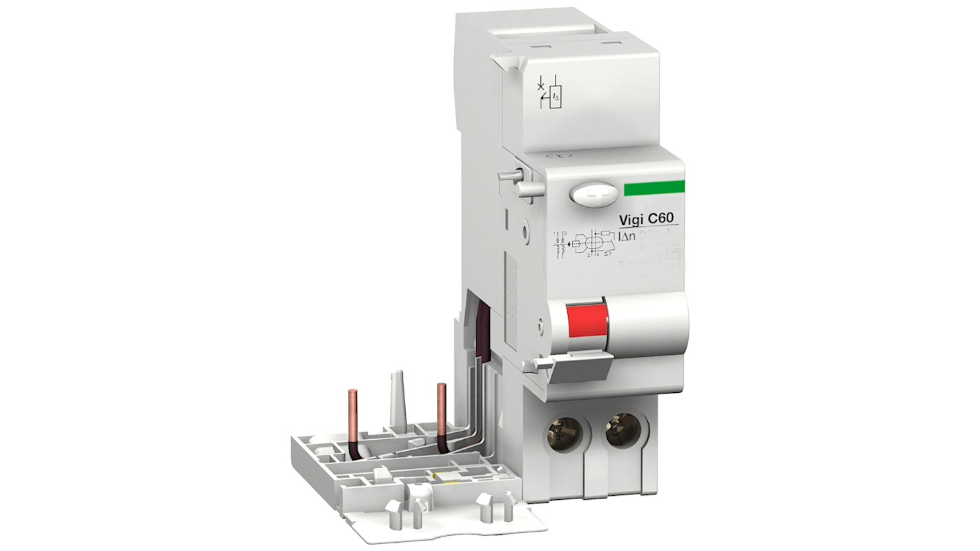 Schneider Electric Multi 9 Multi9 MCB, 2P, 63A, 230 → 240V AC