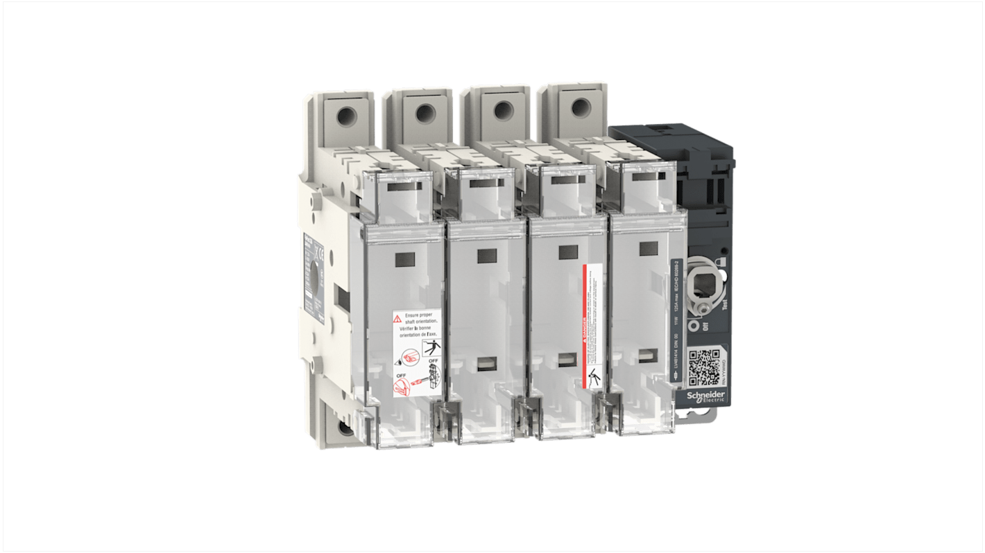 Schneider Electric Fuse Switch Disconnector, 4 Pole, 125A Max Current
