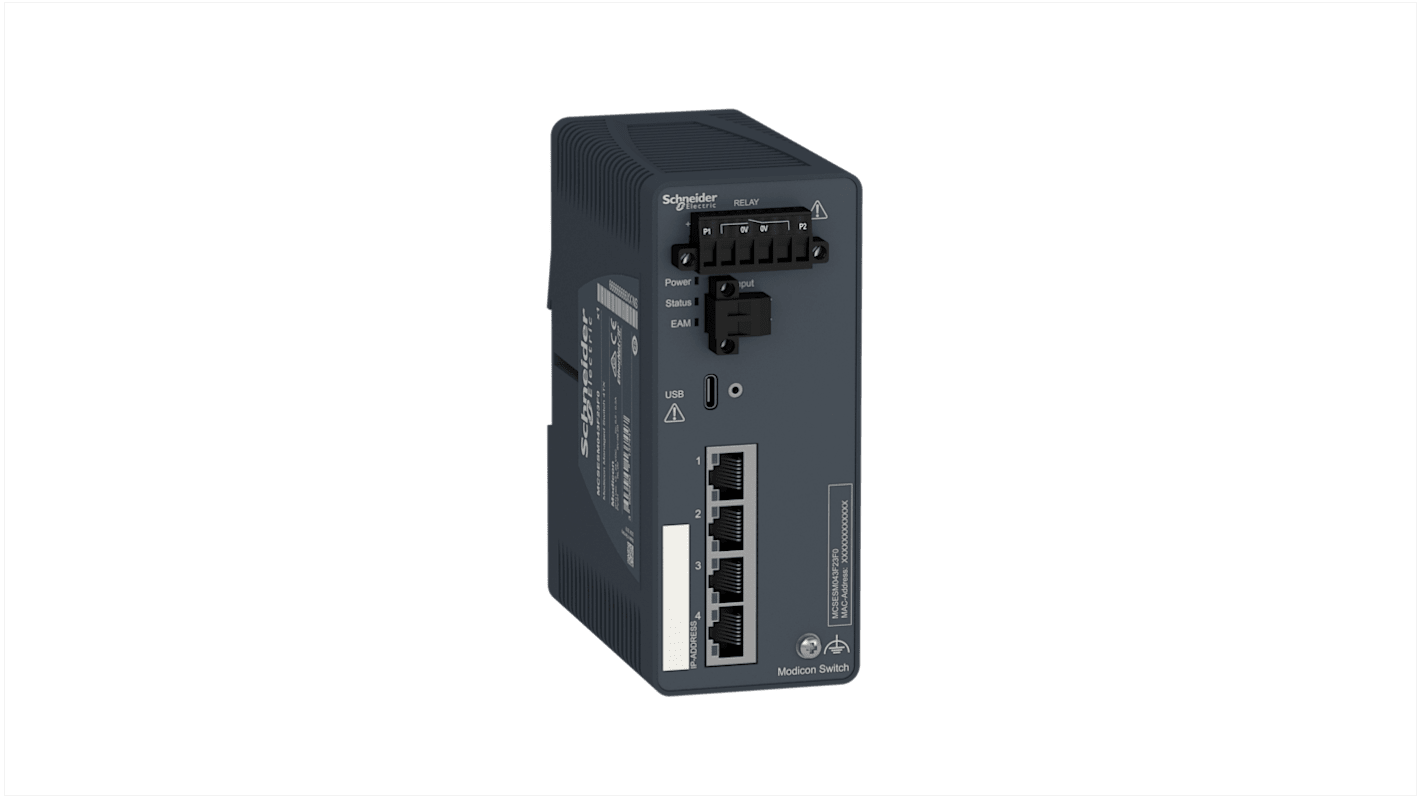 Schneider Electric MCSESM043F23F0, Network Switch 4 Port Switch