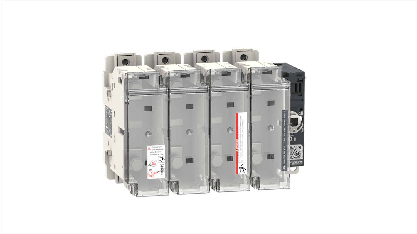 Schneider Electric Fuse Switch Disconnector, 4 Pole, 160A Max Current